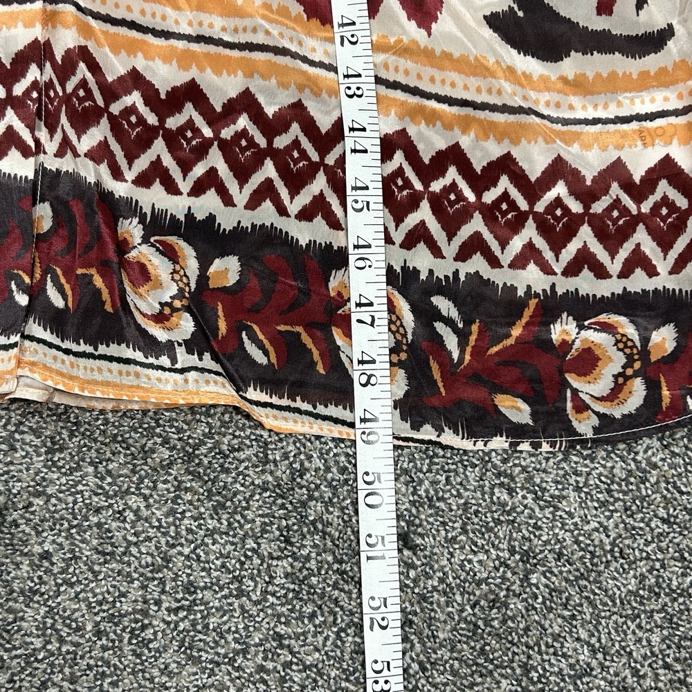 NWOT Farm Rio Cream Toucans Scarf Maxi Dress Womens XS Long Sleeve NO TIE SCARF - Picture 11 of 16